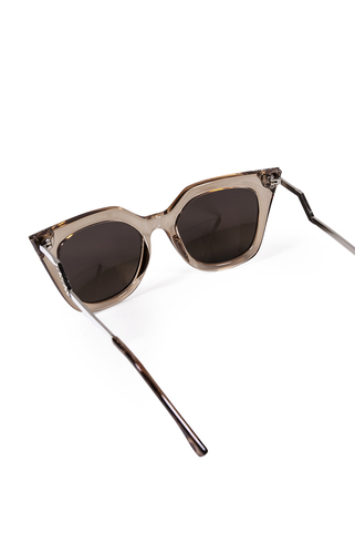 Cat eye γυαλιά ηλίου oversized με ιδιαίτερο σκελετό - ΓΑΛΑΖΙΟ