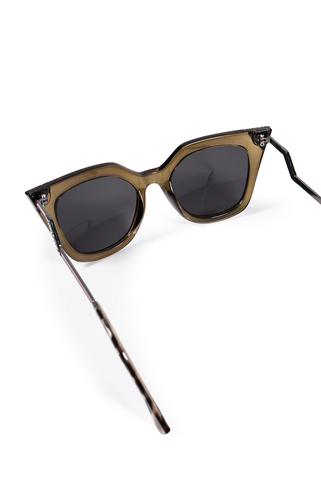 Cat eye γυαλιά ηλίου oversized με ιδιαίτερο σκελετό - ΛΑΔΙ