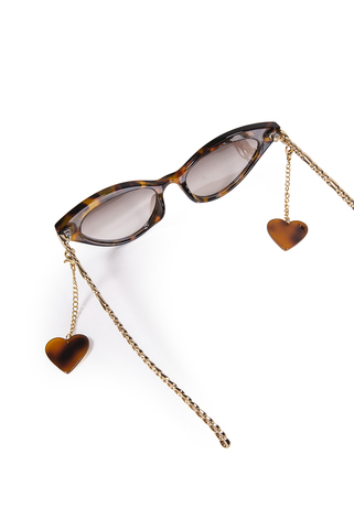 Γυαλιά ηλίου με heart design αξεσουάρ - ΛΕΟΠΑΡ