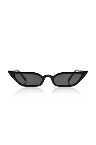 Γυαλιά ηλίου με cat eye design - ΜΑΥΡΟ
