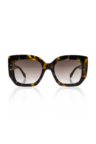 Cat eye γυαλιά ηλίου με χρυσή λεπτομέρεια - ΛΕΟΠΑΡ