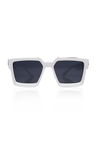 Fashion γυαλιά ηλίου με τετράγωνο σκελετό - ΑΣΠΡΟ