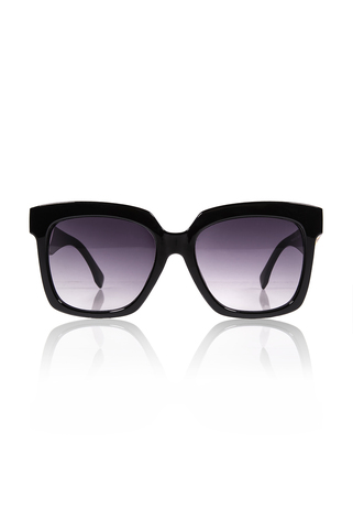Κοκάλινα γυαλιά ηλίου με σχέδιο - ΜΑΥΡΟ