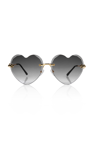 Γυαλιά ηλίου με heart design φακό - ΓΚΡΙ