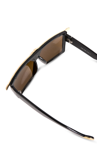 Flat top γυαλιά ηλίου με χρυσό design  - ΧΡΥΣΟ