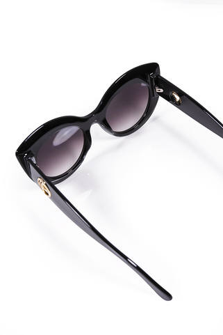 Cat eye fashion γυαλιά ηλίου - ΜΑΥΡΟ