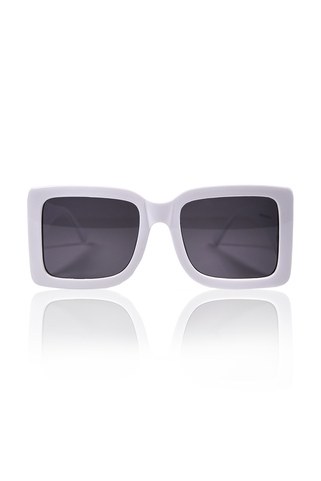 Τετράγωνα γυαλιά ηλίου με λεπτομέρεια - ΑΣΠΡΟ