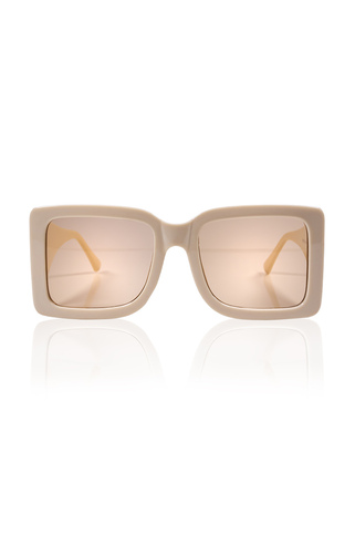Τετράγωνα γυαλιά ηλίου με λεπτομέρεια - ΜΠΕΖ