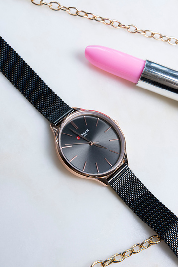 Curren 9024 Ρολόι με rose gold λεπτομέρειες