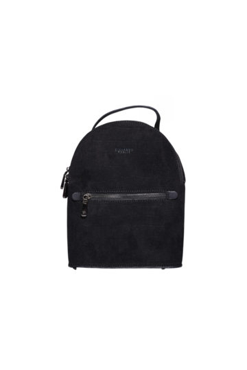 Suede mini backpack - ΜΑΥΡΟ