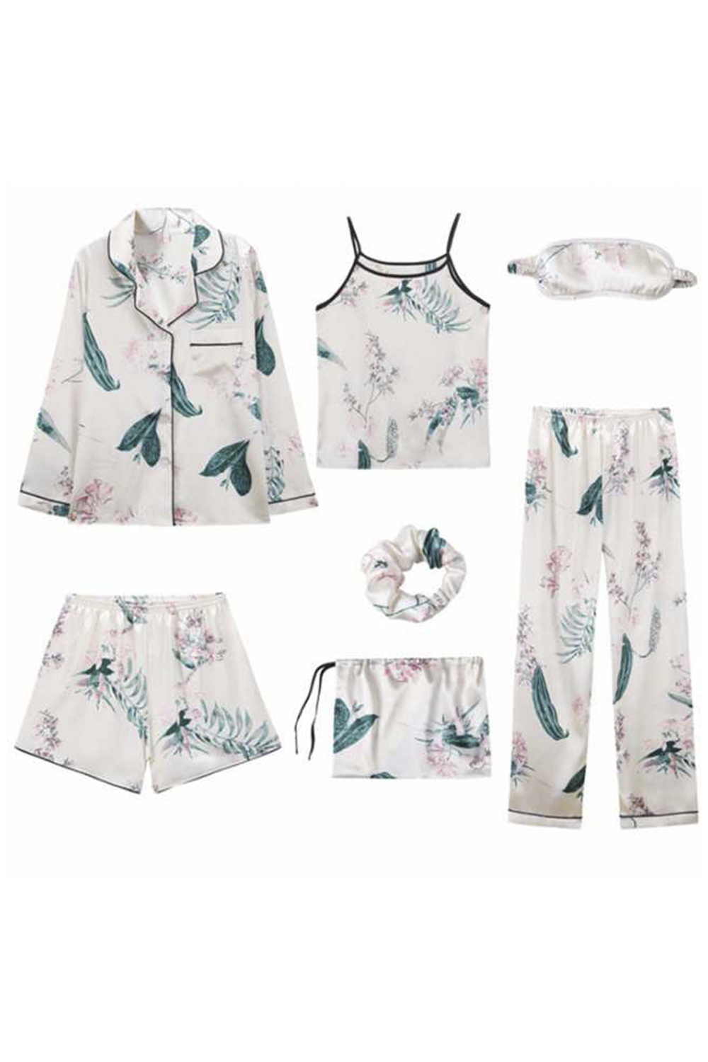 Σετ πιτζάμες με floral σχέδιο