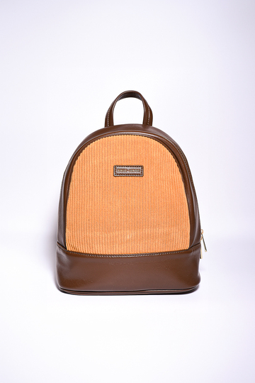 Κοτλέ backpack - ΚΑΜΕΛ