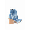 Denim μποτάκια με φερμουάρ