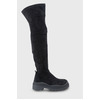 Suede μπότες over the knee
