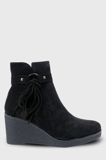 Suede μποτάκια με πλατφόρμα