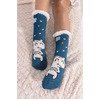 Αντιολισθητικές κάλτσες μονόχρωμες με σχέδιο