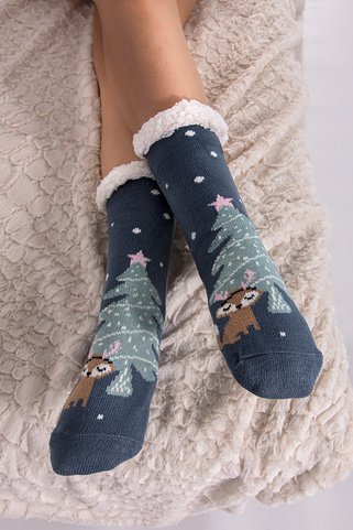 Κάλτσες με χριστουγεννιάτικο σχέδιο