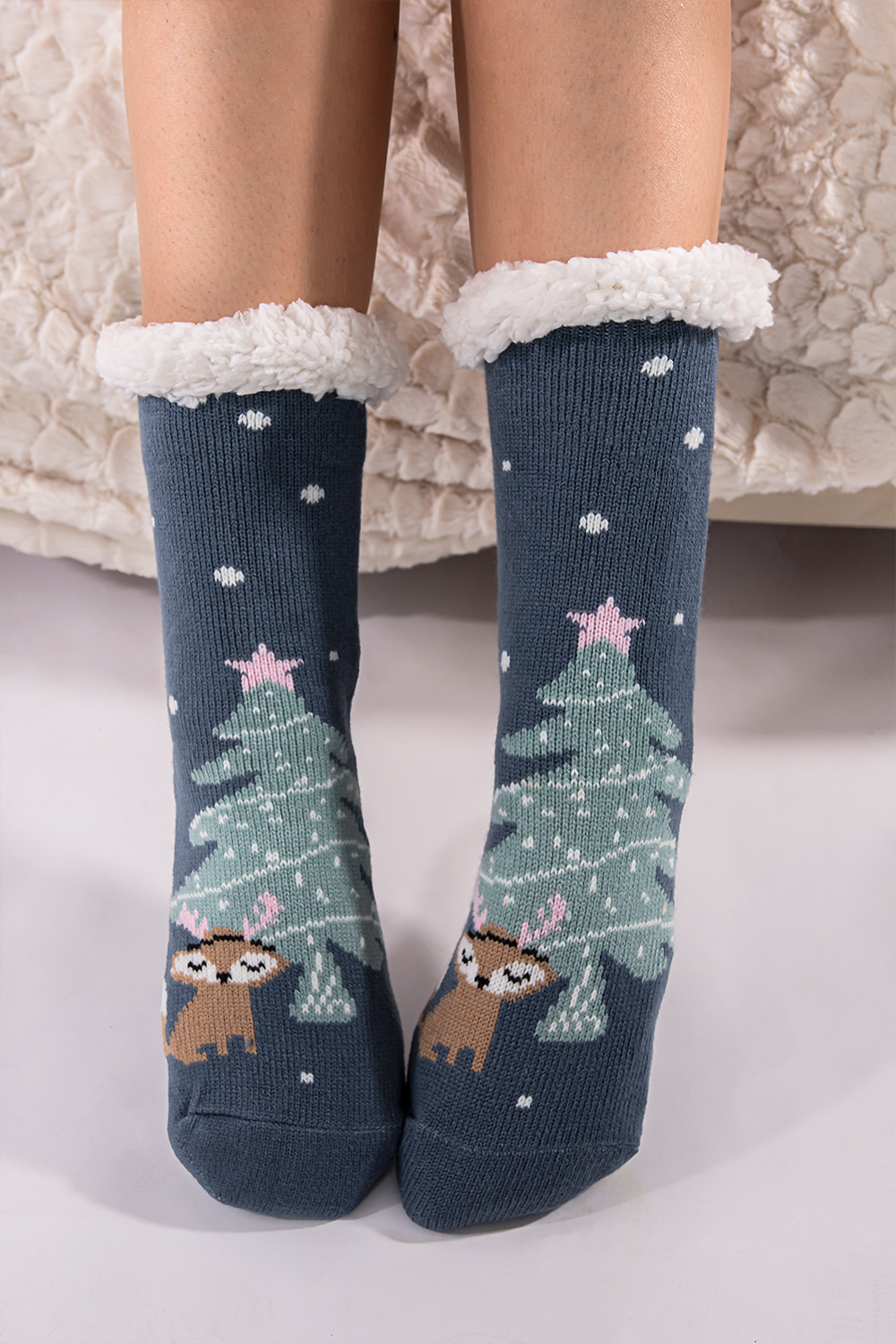 Κάλτσες με χριστουγεννιάτικο σχέδιο