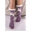 Κάλτσες με σχέδιο unicorn και γουνάκι