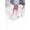 Sneakers με εσωτερικό τακούνια και σχέδιο ραφές