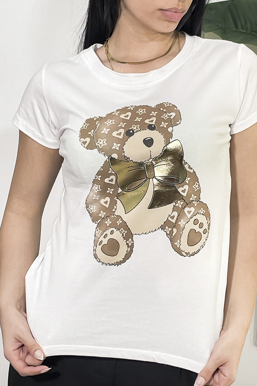 T-shirt με print αρκουδάκι