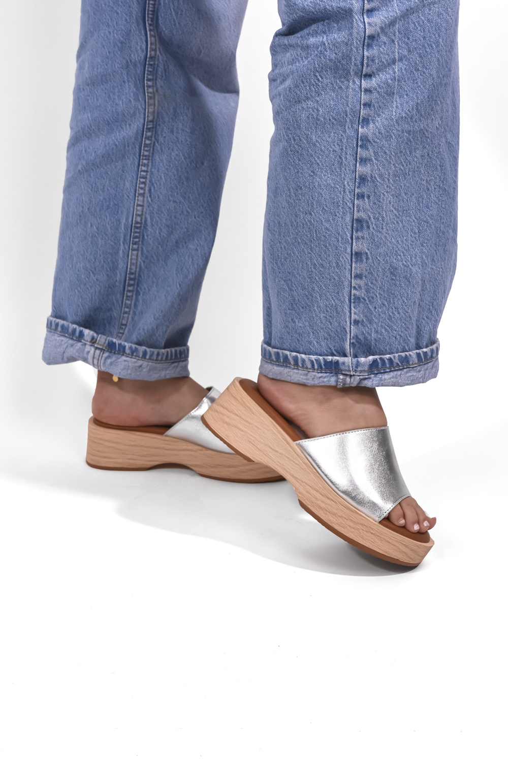 Ασημένια Flatforms