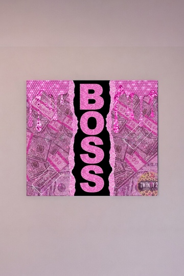 Θερμός 600 ml - Σχέδιο Boss Woman - ΡΟΖ