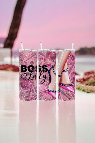 Θερμός 600 ml - Σχέδιο Boss Woman - ROSE GOLD