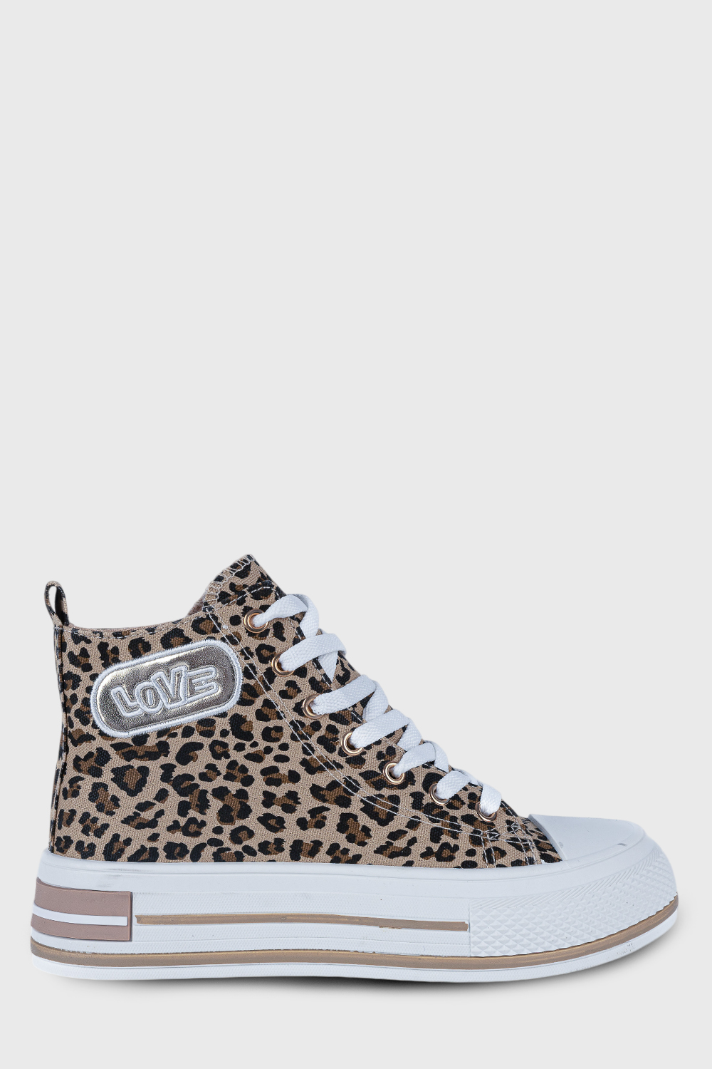 Μποτάκι Sneakers με Leopa Εμφάνιση 