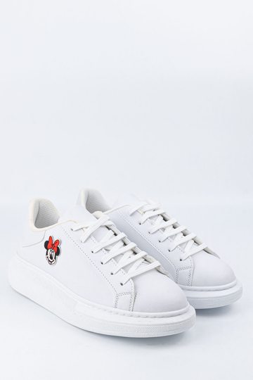 Sneaker με έγχρωμη φιγούρα με τη μαγεία της απλότητας - ΑΣΠΡΟ