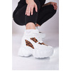 Sneakers με Εσωτερικό Τακούνι και Λεοπάρ Σχέδιο 