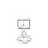Ασημί Charm "Χείλη"