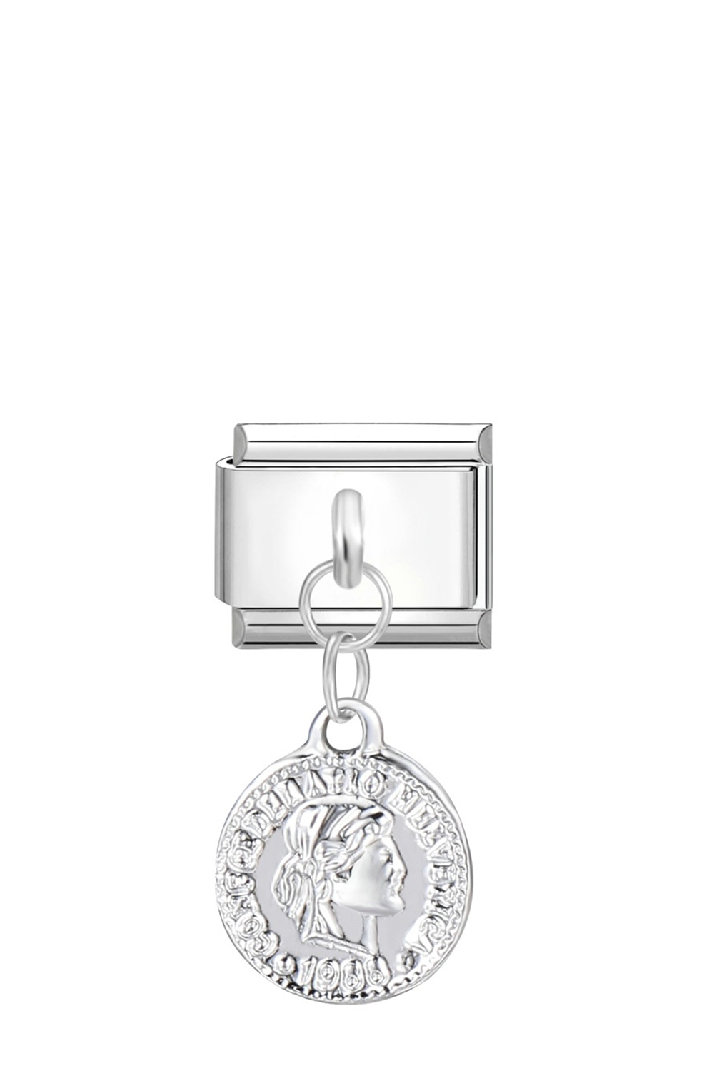 Ασημί Charm "Αρχαίο Νόμισμα"
