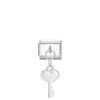 Ασημί Charm "Κλειδί Καρδιά"