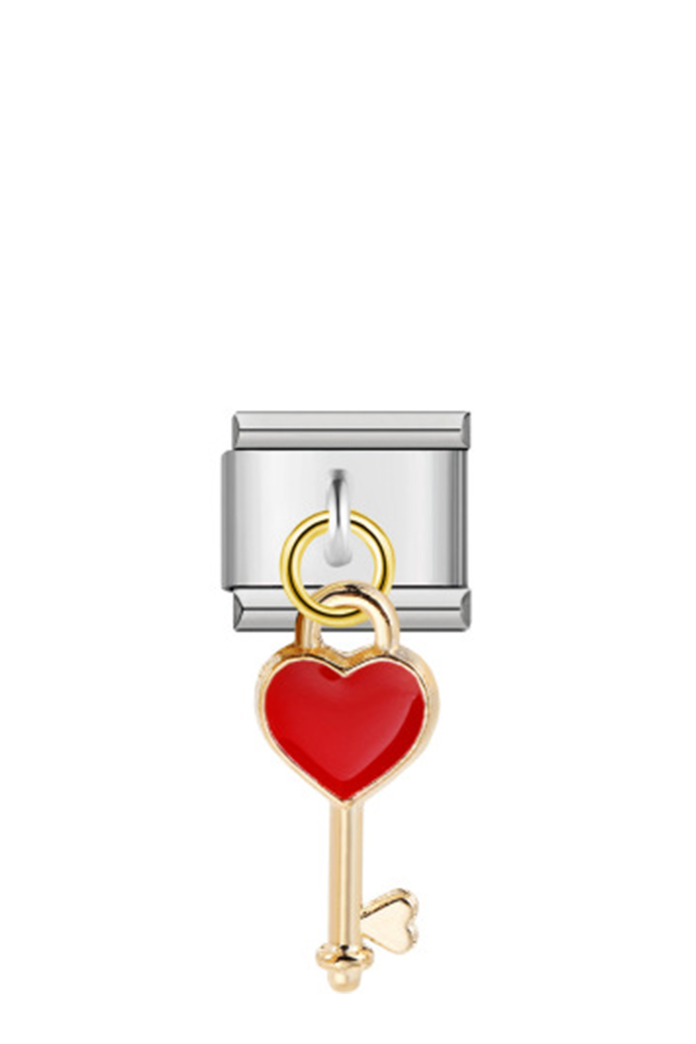 Charm "Κλειδί Κόκκινη Καρδιά"