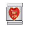 Charm Καρδιά "I Love You"