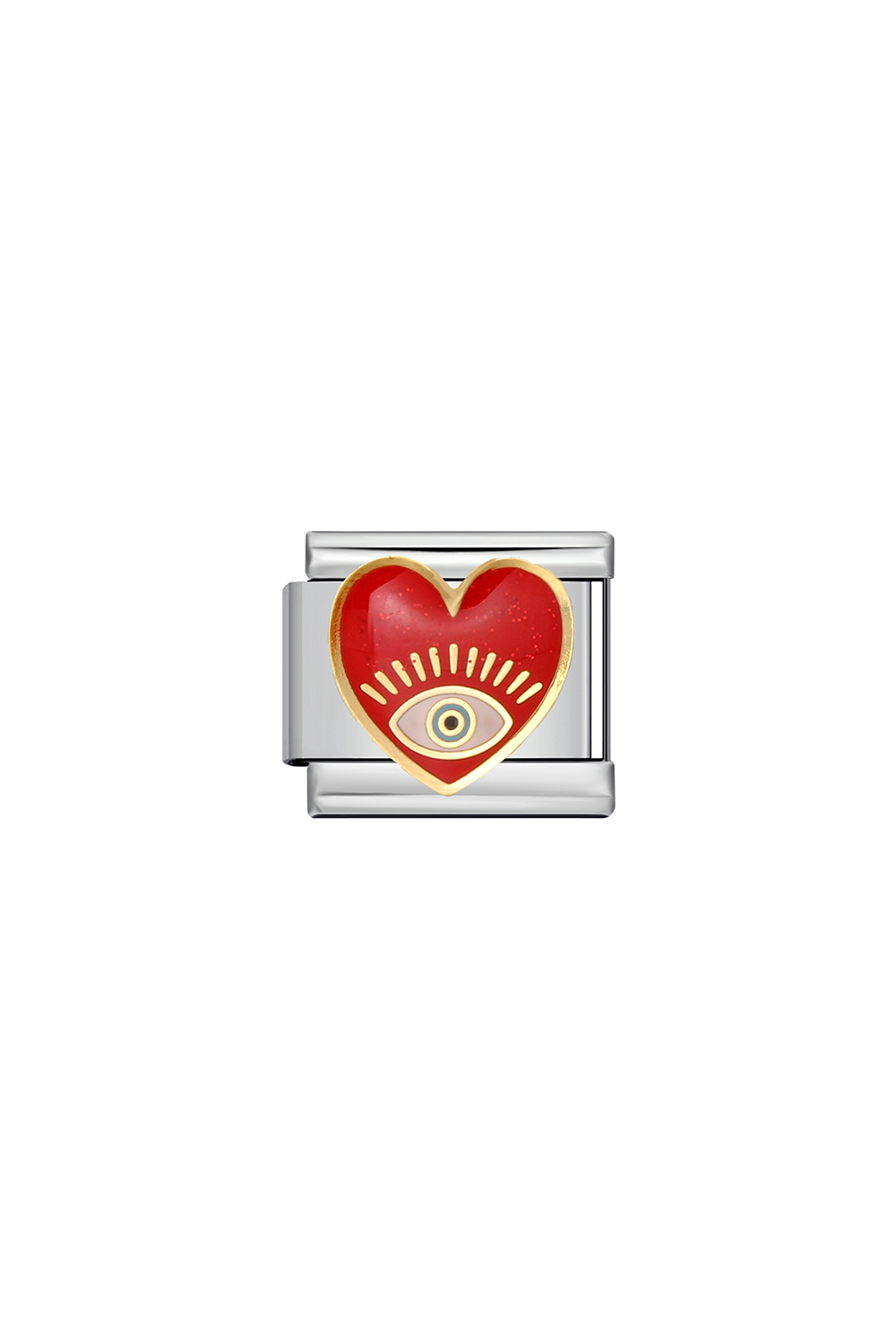 Charm Καρδιά Προστασίας με Μάτι