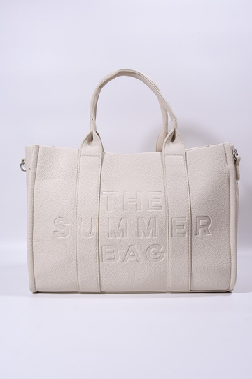 Τσάντα Δερματίνη "THE SUMMER BAG" - ΜΠΕΖ