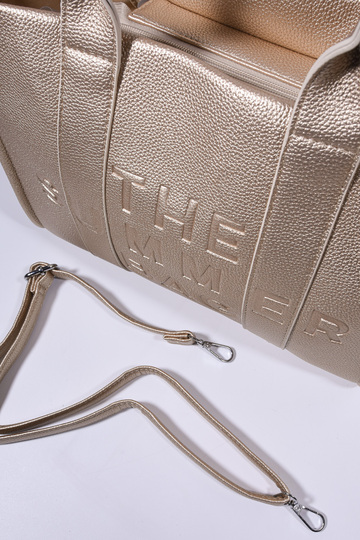 Τσάντα Δερματίνη "THE SUMMER BAG" - ΧΡΥΣΟ