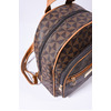 Backpack με Γεωμετρικό Pattern & Καφέ Λεπτομέρειες