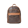 Backpack με Γεωμετρικό Pattern & Καφέ Λεπτομέρειες